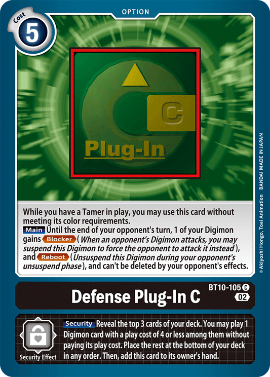 BT10-105 Defense Plug-In C Single