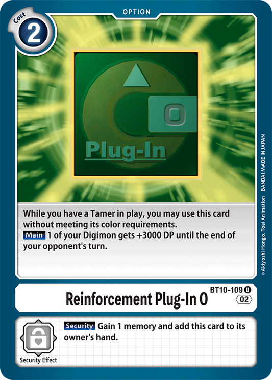 BT10-109 Reinforcement Plug-In O Single