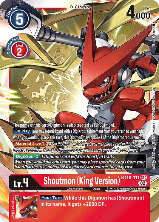 BT10-111 Shoutmon (King Version) Single