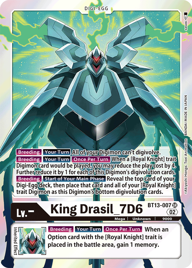 BT13-007 King Drasil_7D6 Single