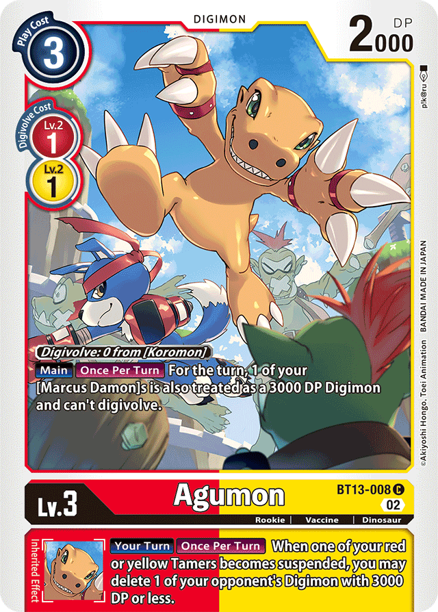 BT13-008 Agumon Single