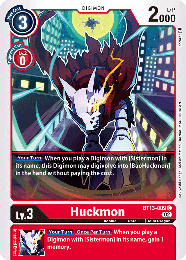 BT13-009 Huckmon Single