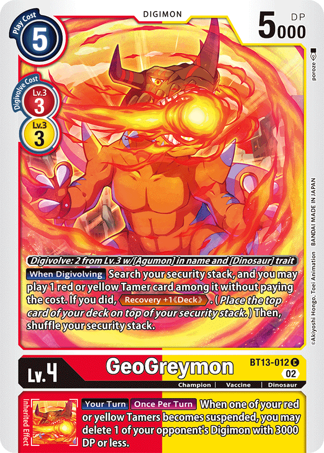 BT13-012 GeoGreymon Single