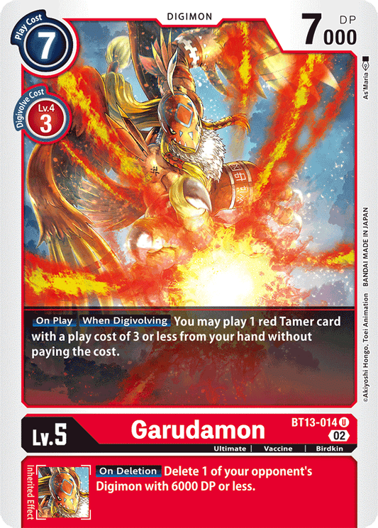 BT13-014 Garudamon Single