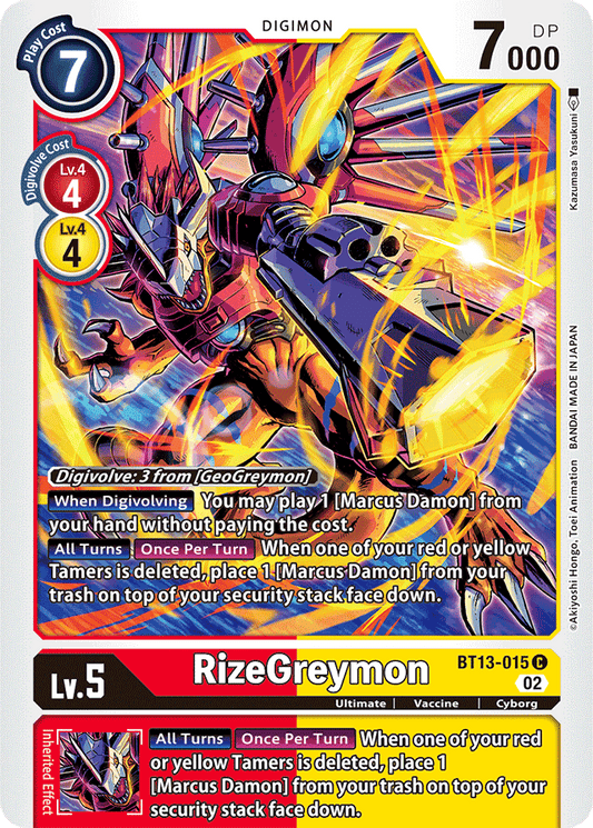 BT13-015 RizeGreymon Single