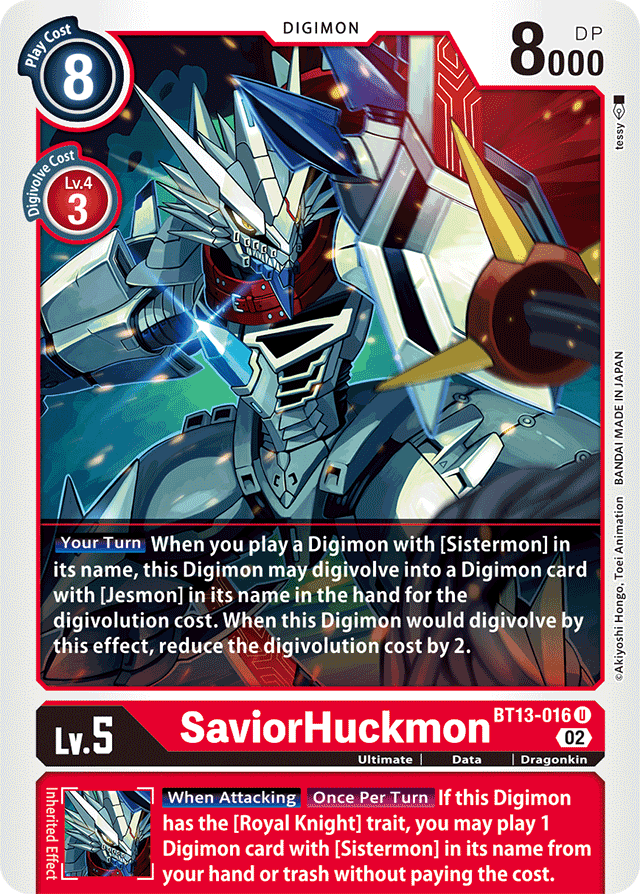 BT13-016 SaviorHuckmon Single