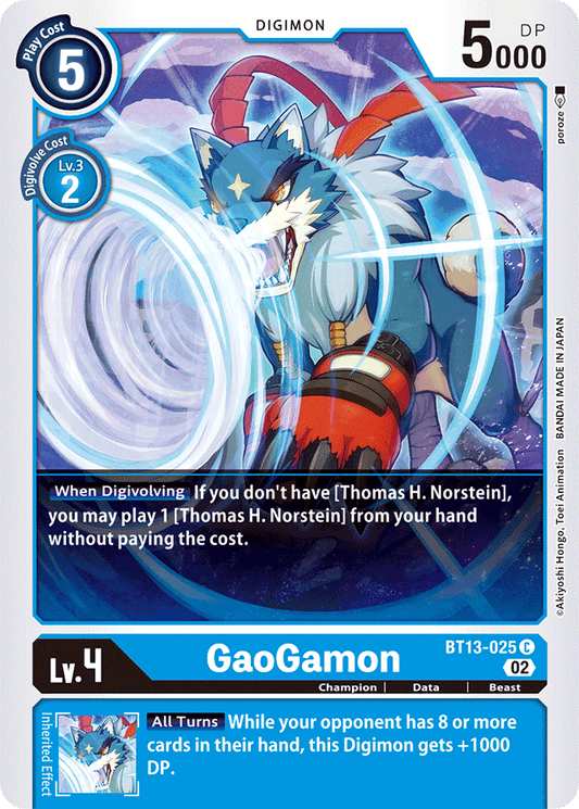 BT13-025 Gaogamon Single