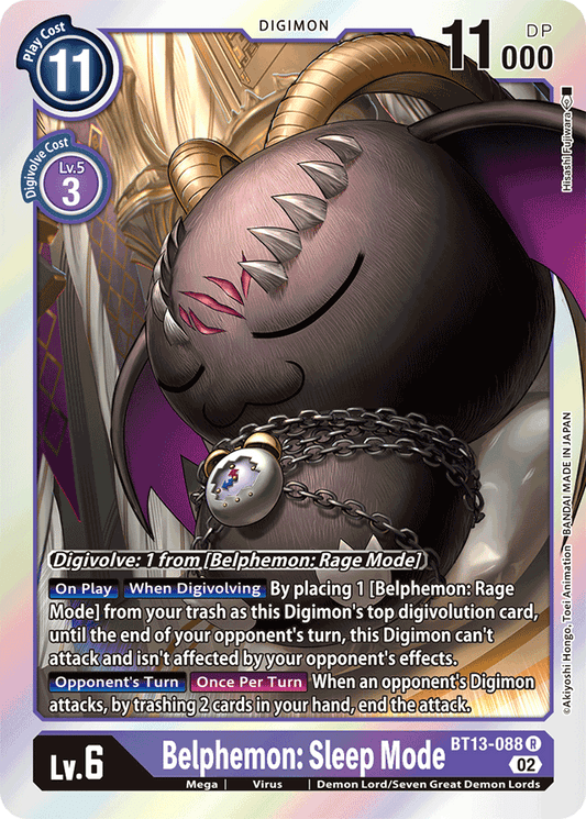 BT13-088 Belphemon: Sleep Mode Single