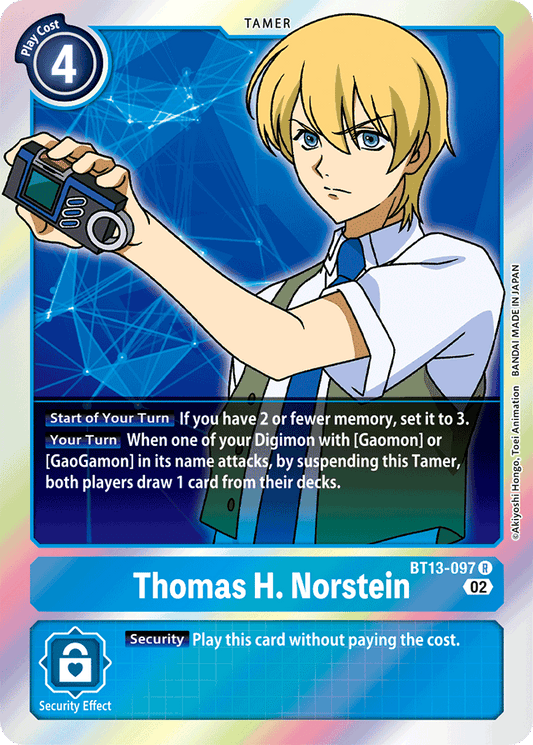 BT13-097 Thomas H. Norstein Box Topper Single