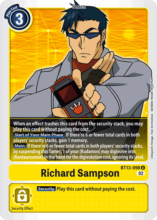 BT13-098 Richard Sampson Box Topper Single