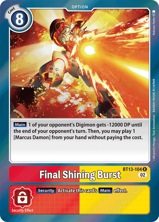 BT13-104 Final Shining Burst Single