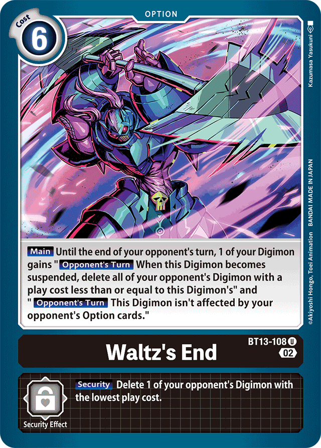 BT13-108 Waltz's End Single