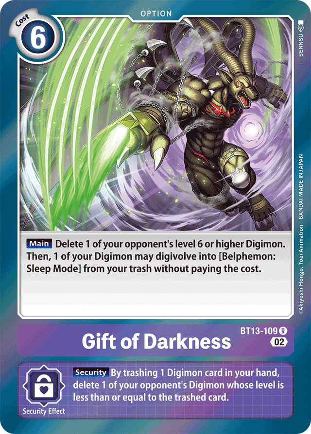 BT13-109 Gift of Darkness Single