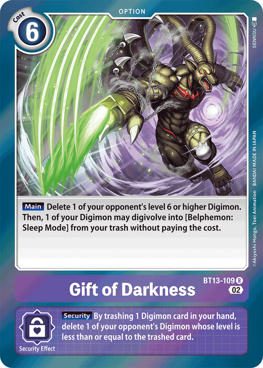 BT13-109 Gift of Darkness Single