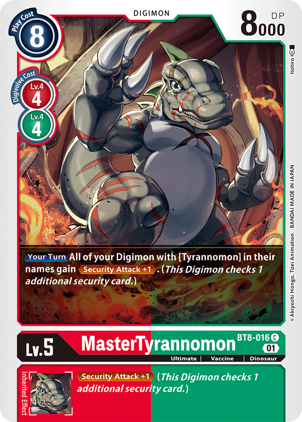 BT8-016 MasterTyrannomon Single