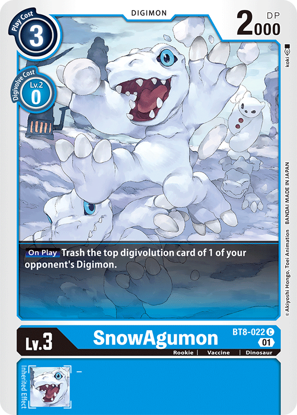 BT8-022 SnowAgumon Single