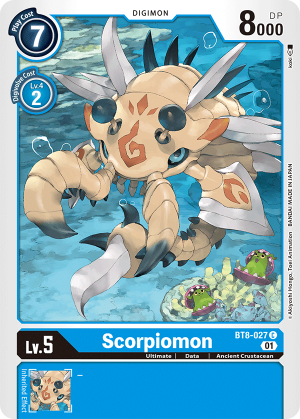 BT8-027 Scorpiomon Single