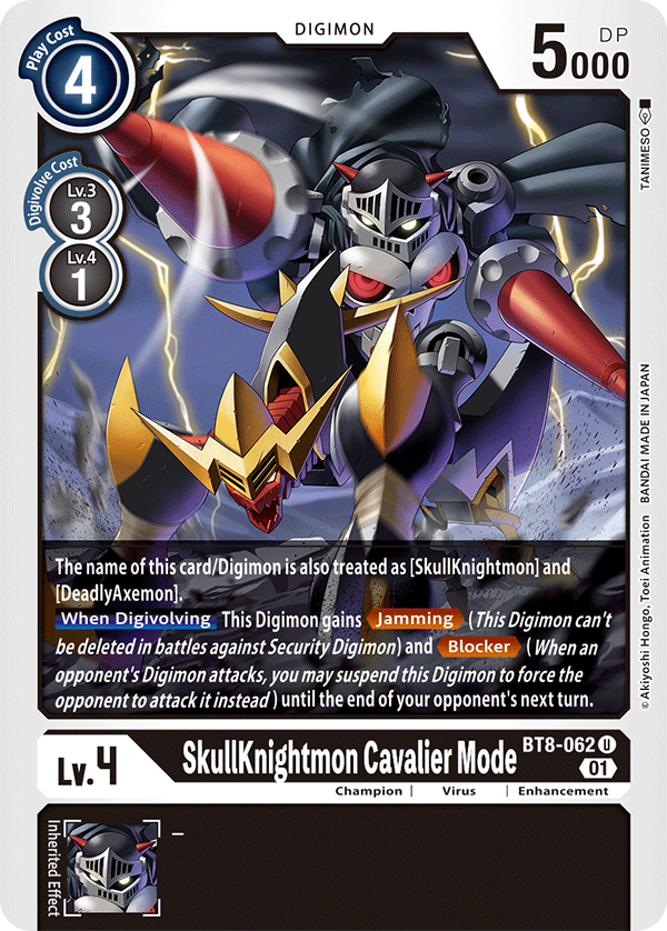 BT8-062 SkullKnightmon Cavalier Mode Single