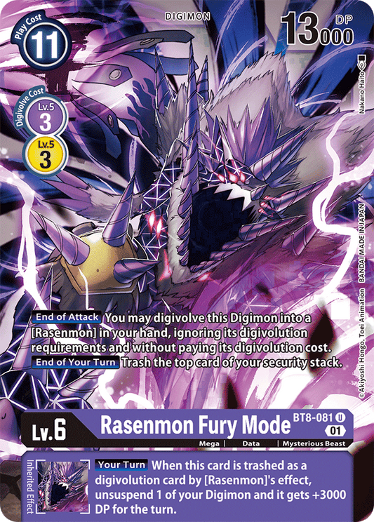 BT8-081 Rasenmon Fury Mode Single