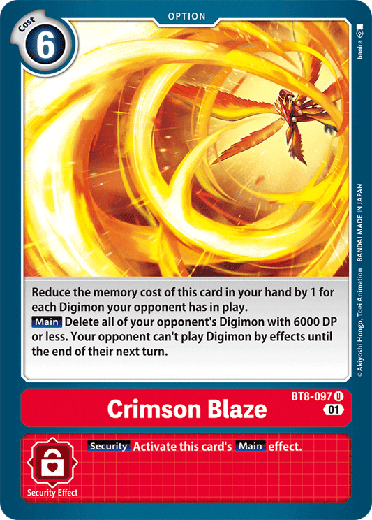 BT8-097 Crimson Blaze Single