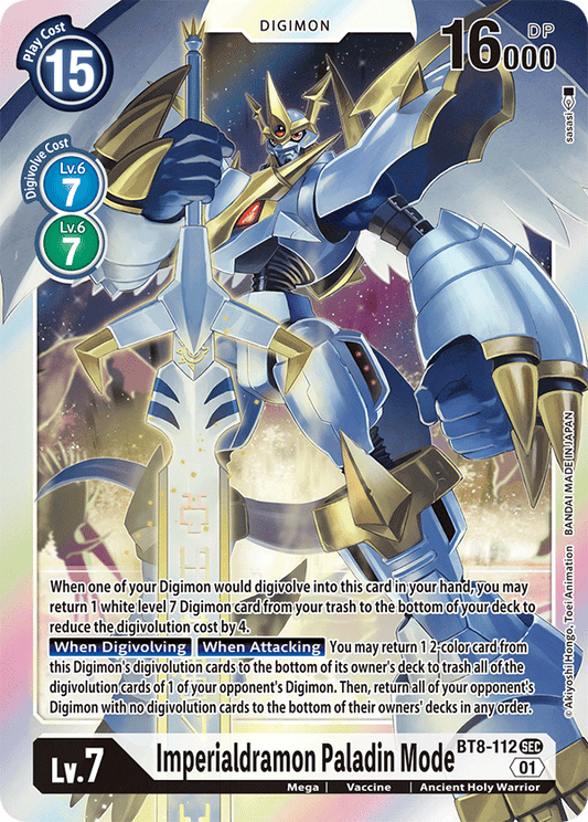 BT8-112 Imperialdramon Paladin Mode Single