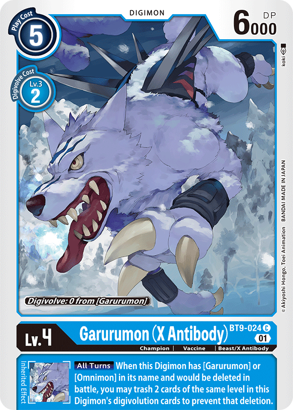 BT9-024 Garurumon (X Antibody) Single