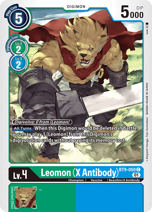 BT9-050 Leomon (X Antibody) Single