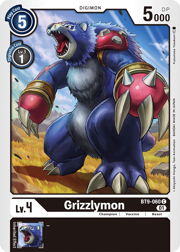 BT9-060 Grizzlymon Single