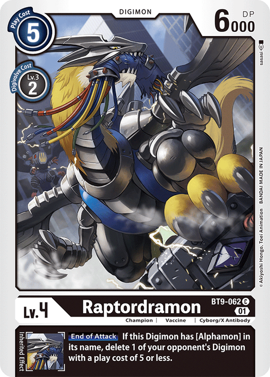 BT9-062 Raptordramon Single