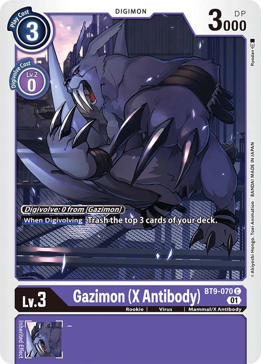 BT9-070 Gazimon (X Antibody) Single