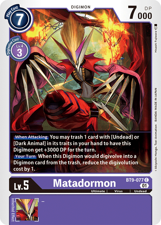 BT9-077 Matadormon Single