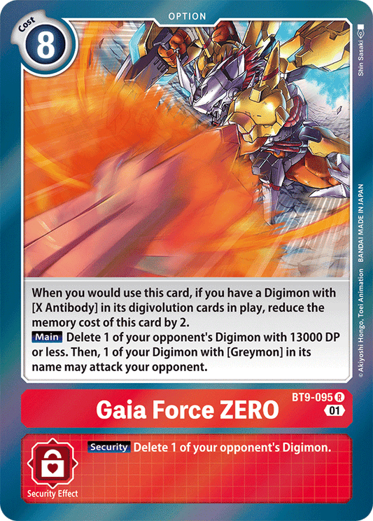 BT9-095 Gaia Force ZERO Single