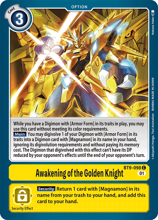 BT9-098 Awakening of the Golden Knight Single