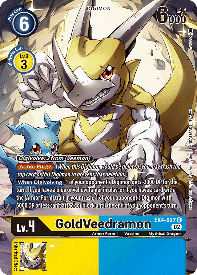 EX4-027 GoldVeedramon Alt Art Single