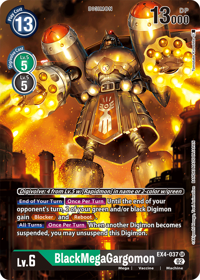 EX4-037 BlackMegaGargomon Alt Art Single