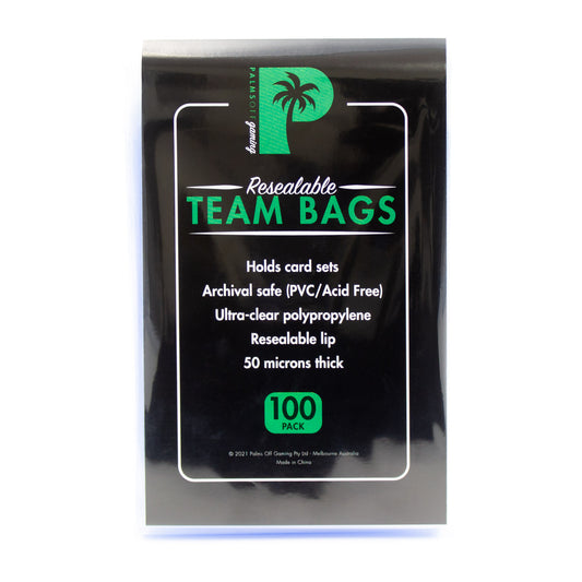 Palms Off Gaming Resealable Team Bags - 100 Pack